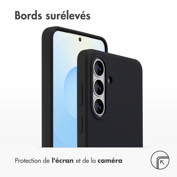 Accezz Coque Liquid Silicone avec MagSafe Samsung Galaxy S26 Plus - Noir