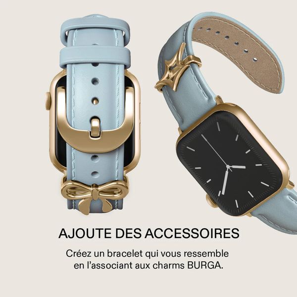 Burga Bracelet en cuir véritable Apple Watch | 38/40/41/42 mm - Dream / Gold