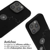 imoshion Coque design en silicone avec cordon iPhone 14 Pro - Dandelion Black