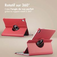 imoshion Coque tablette rotatif à 360° Apple iPad 11 (2025) 11 pouces A16 / iPad 10 (2022) 10.9 pouces - Rouge foncé