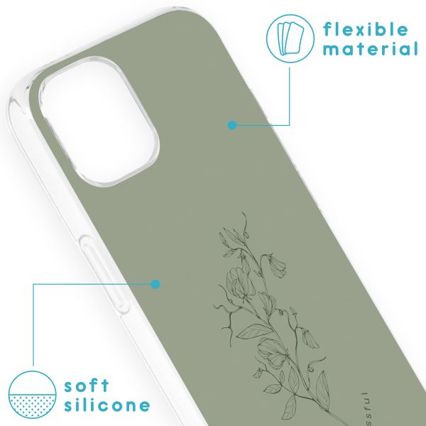 imoshion Coque Design iPhone 13 - Floral Green