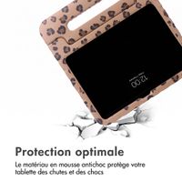 imoshion Coque arrière Kidsproof Design avec poignée Apple iPad 11 (2025) 11 pouces A16 / iPad 10 (2022) 10.9 pouces - Motif panthère