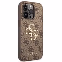 Guess Coque 4G Metal Logo Backcover Apple iPhone 15 Pro - Marron