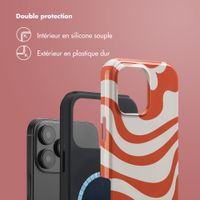 Selencia Coque arrière Vivid Tough avec MagSafe iPhone 16 Pro Max - Dream Swirl Orange