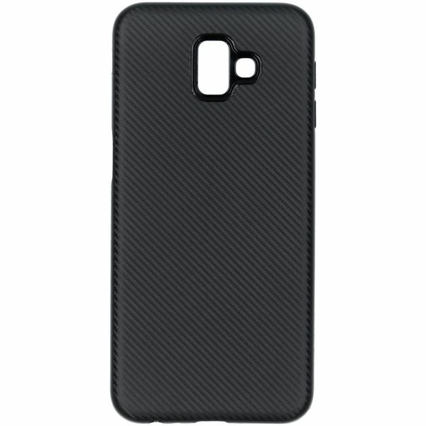 Coque silicone Carbon Samsung Galaxy J6 Plus - Noir