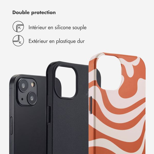 Selencia Coque arrière Vivid Apple iPhone 13 - Dream Swirl Orange