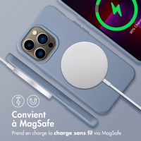 imoshion Coque arrière Color avec cordon amovible et MagSafe Apple iPhone 13 Pro - Ash Blue