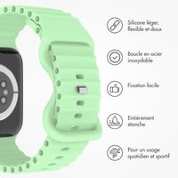 imoshion Bracelet en silicone athlétique Apple Watch Series 1 à 10 / SE / Ultra (2) (44/45/46/49 mm) - Vert menthe