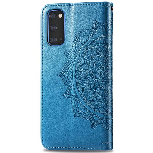 Etui de téléphone portefeuille Mandala Samsung Galaxy S20