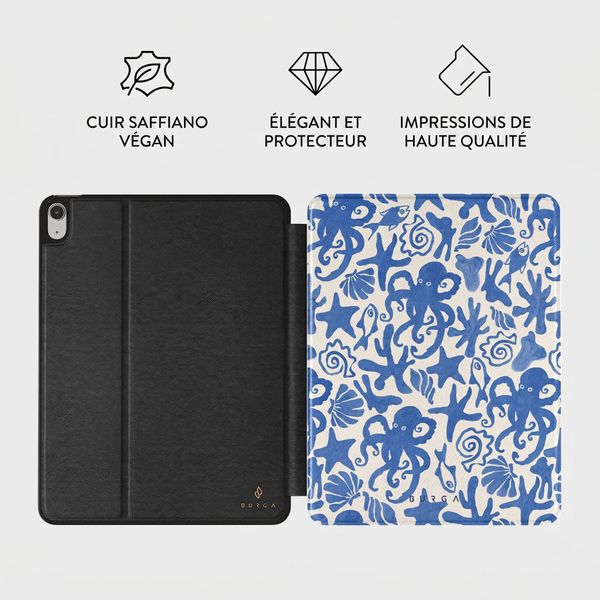Burga Coque tablette Apple iPad 11 (2025) 11 pouces A16 / iPad 10 (2022) 10.9 pouces - Nera
