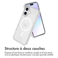 imoshion Coque Pailletée avec MagSafe Apple iPhone 17 - Transparent