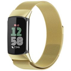 imoshion Bracelet magnétique milanais Fitbit Charge 5 - Taille M - Doré
