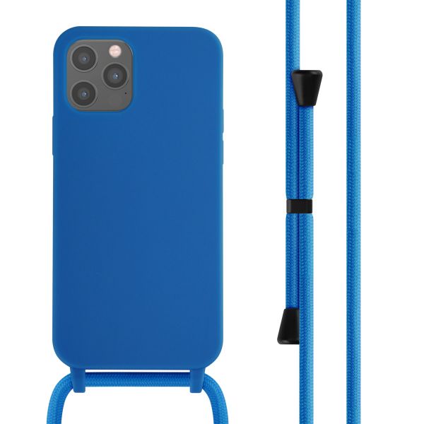 imoshion ﻿Coque en silicone avec cordon iPhone 12 (Pro) - Bleu