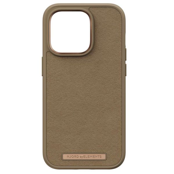 Njorð Collections Coque daim Comfort+ iPhone 14 Pro - Camel