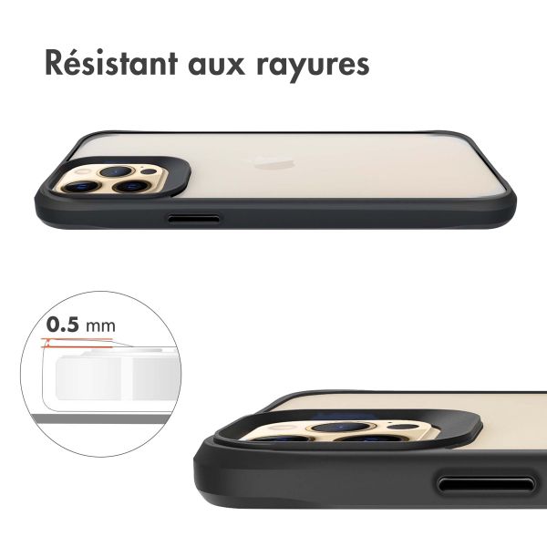 imoshion Coque Rugged Hybrid Apple iPhone 12 Pro Max - Noir / Transparent