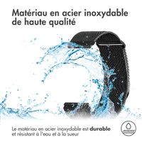 imoshion Bracelet magnétique milanais  - Connexion universelle 22 mm - Taille S - Noir