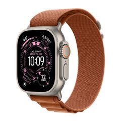 Apple Bracelet Alpine Loop Apple Watch Series 1 - 11 / SE / Ultra (44/45/46/49 mm) - Taille L - Terracotta / Black Titanium