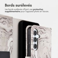 imoshion Étui de télephone portefeuille Design Samsung Galaxy A35 - Sandy Marble