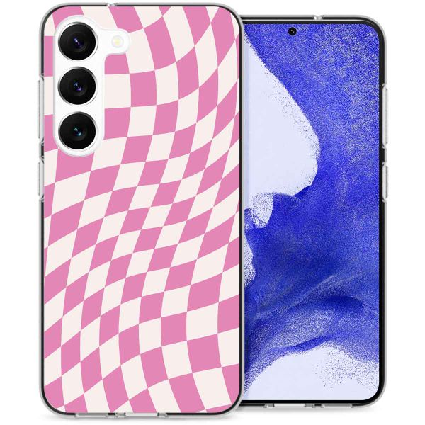 imoshion Coque Design Samsung Galaxy S23 Plus - Retro Pink Check