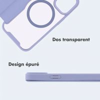 imoshion Bookcase transparente avec MagSafe Apple iPhone 15 - Lilas