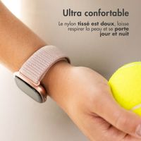 imoshion Bracelet en nylon Fitbit Versa 4/ 3 / Sense (2) - Rose