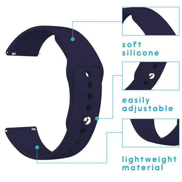 imoshion Bracelet silicone Amazfit GTR - Bleu foncé