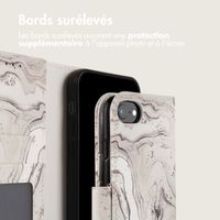 imoshion Étui de téléphone portefeuille Design iPhone SE (2022 / 2020) / 8 / 7 / 6(s) - Sandy Marble