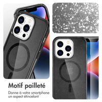 imoshion Coque Pailletée avec MagSafe Apple iPhone 14 Pro Max - Glitter Noir