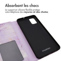 imoshion ﻿Étui de téléphone portefeuille Design Samsung Galaxy A51 - Purple Marble