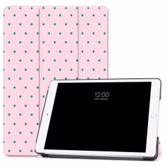 imoshion Coque tablette Design Trifold Apple iPad 9 (2021) 10.2 pouces / iPad 8 (2020) 10.2 pouces / iPad 7 (2019) 10.2 pouces - Happy Dots