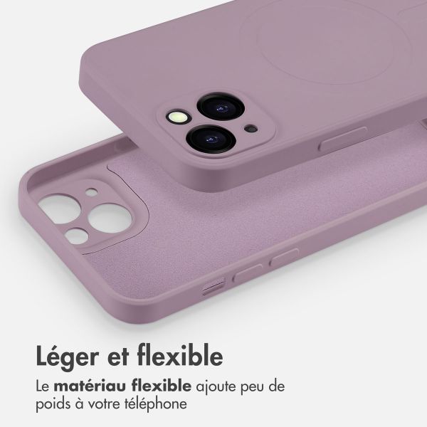 imoshion Coque Couleur avec MagSafe iPhone 13 - Violet