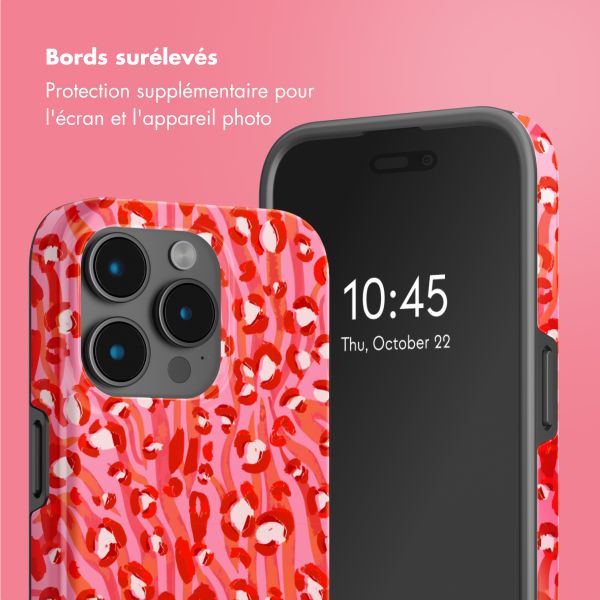 Selencia Coque arrière Vivid Tough avec MagSafe iPhone 15 Pro Max - Wild Spots Lipstick