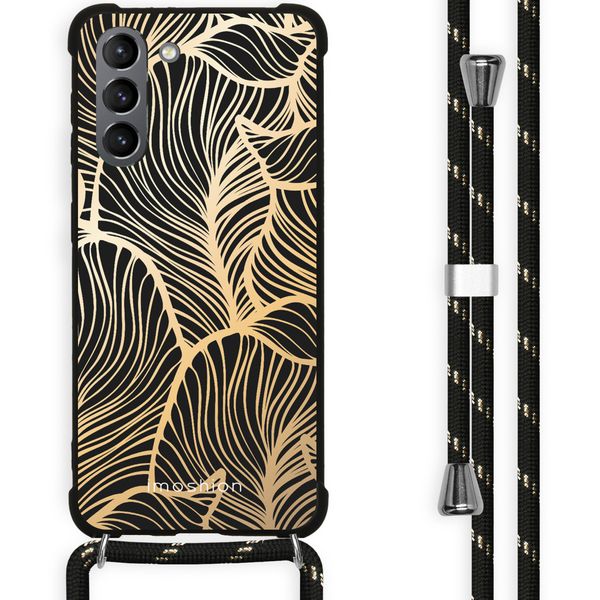 imoshion Coque Design avec cordon Galaxy S21 Plus - Golden Leaves