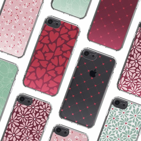 imoshion Coque Design Apple iPhone SE (2022 / 2020) / 8 / 7 - Hearty Coral Dust