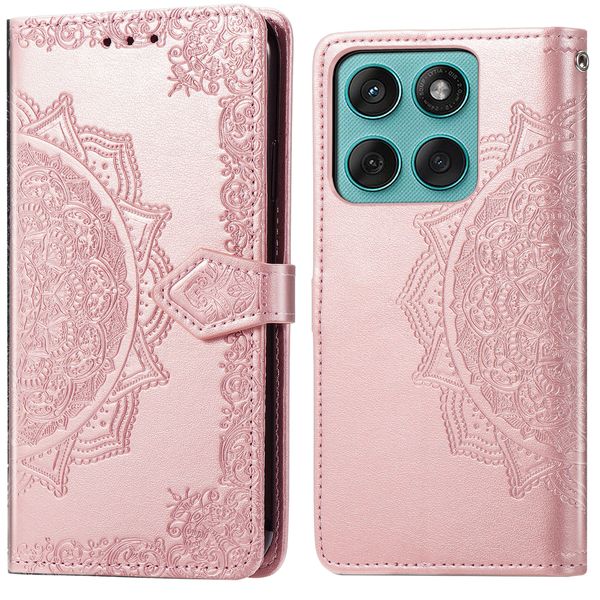 imoshion Etui de télephone Mandala Motorola Moto G57 Power - Rose Doré