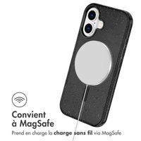 imoshion Coque Pailletée avec MagSafe Apple iPhone 16 - Glitter Noir