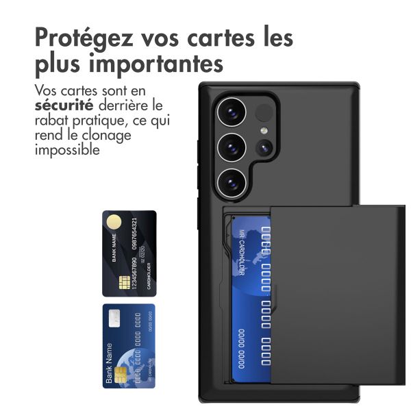 imoshion Coque arrière avec porte-cartes Samsung Galaxy S24 Ultra - Noir