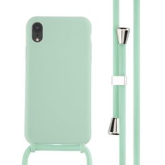imoshion Coque en silicone avec cordon Apple iPhone Xr - Vert menthe