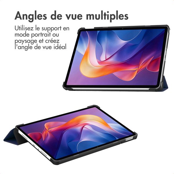 imoshion Coque tablette Trifold Xiaomi Redmi Pad 2 - Bleu foncé