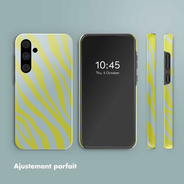 Selencia Coque arrière Vivid Samsung Galaxy A55 - Zebra Winter Sky Titanium Yellow