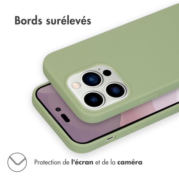 imoshion Coque Couleur Apple iPhone 14 Pro - Olive Green
