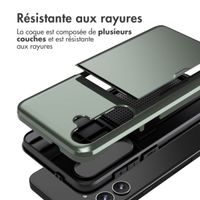 imoshion Coque arrière avec porte-cartes Samsung Galaxy S24 Plus - Vert foncé