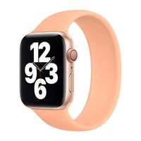 Apple Bracelet Boucle unique en Silicone Apple Watch | 44/45/46/49 mm - Taille 10 - Cantaloupe