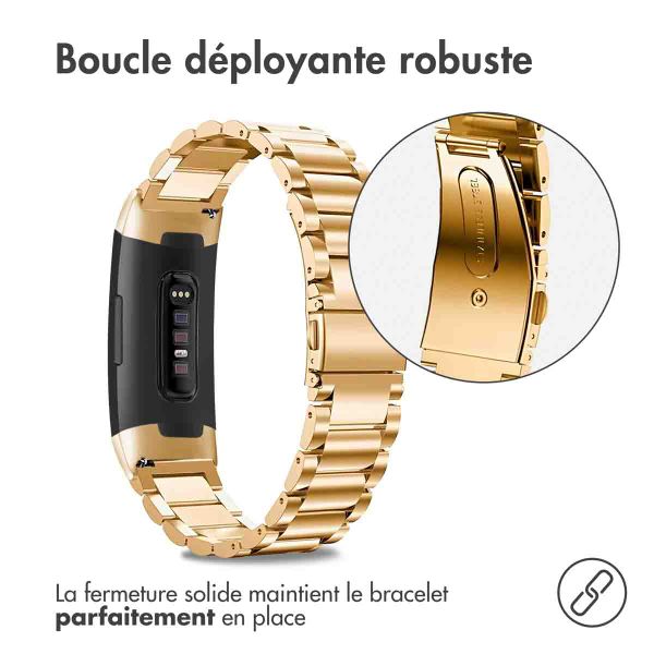 imoshion Bracelet en acier Fitbit Charge 3 / 4 - Doré