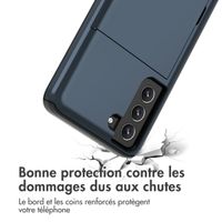 imoshion Coque arrière avec porte-cartes Samsung Galaxy S21 FE - Bleu foncé