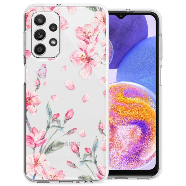 imoshion Coque Design Galaxy A23 (5G) - Fleur - Rose