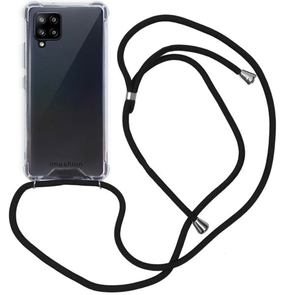 imoshion Coque arrière transparente avec cordon Samsung Galaxy A42 - Noir