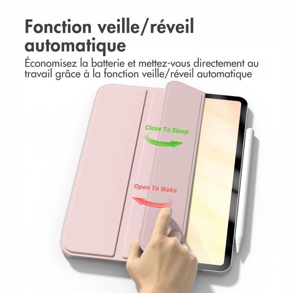 imoshion Magnetic etui de téléphone portefeuille Apple iPad 11 (2025) 11 pouces A16 / iPad 10 (2022) 10.9 pouces - Rose