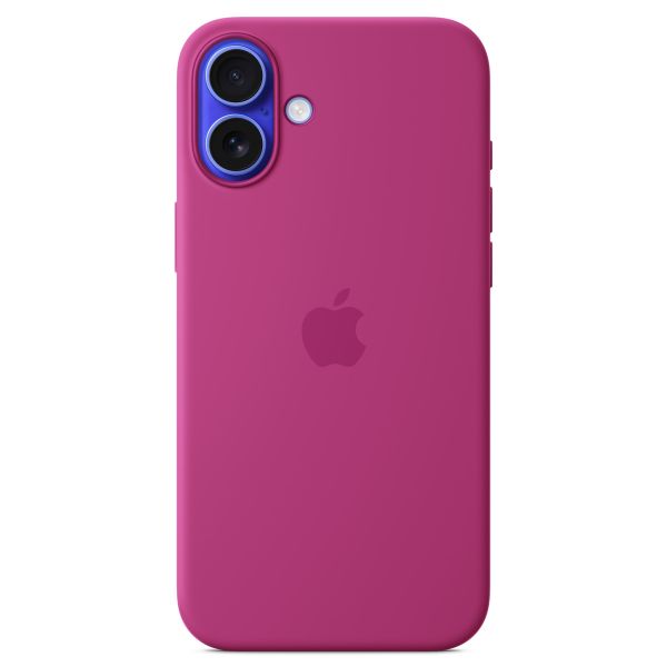 Apple Coque en silicone MagSafe iPhone 16 Plus - Fuchsia