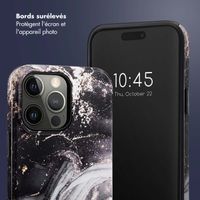 Selencia Coque arrière Vivid Apple iPhone 14 Pro Max - Chic Marble Black